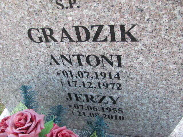 Jerzy Gradzik 1955 Katowice  Bogucice Bonifratrów - Grobonet - Wyszukiwarka osób pochowanych