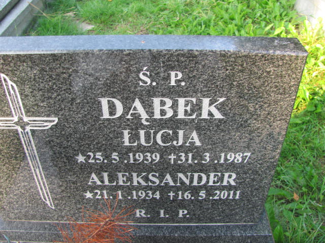 Aleksander Dąbek 1934 Katowice  Bogucice Bonifratrów - Grobonet - Wyszukiwarka osób pochowanych